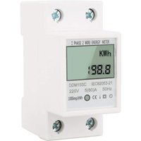 Ej.life - Digitaler Energiezähler Einphasen DIN-Schiene 35 mm, 5-80 a elektronischer Kwh-Zähler mit LCD-Digitalanzeige, 220V/230V, 50/60 Hz Einphasig von EJ.LIFE