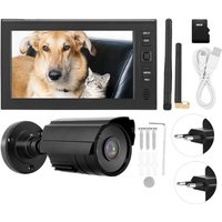 Ej.Life Drahtloses Überwachungskamerasystem für den Außenbereich, 4-Kanal-WLAN-Überwachungssystem mit 7-Zoll-LCD-Monitor und Kamera, Ej.Life Drahtloses Überwachungskamerasystem für den Außenbereich, 4-Kanal-WLAN-Überwachungssystem mit 7-Zoll-LCD-Monitor und Kamera, von EJ.LIFE