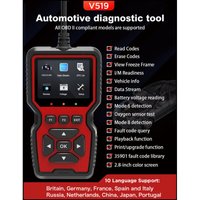 Ej.life - OBD2-Scanner V519 Pro – Kompatibel mit allen Fahrzeugen seit 1996 – Druckfunktion inklusive – Komplette Motordiagnose Ej.life - OBD2-Scanner V519 Pro – Kompatibel mit allen Fahrzeugen seit 1996 – Druckfunktion inklusive – Komplette Motordiagnose von EJ.LIFE