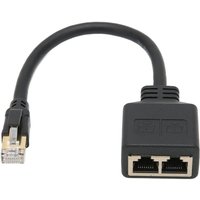 Ej.Life RJ45-Ethernet-Splitter-Kabel, 1 Stecker auf 2 Buchse RJ45-Splitter-Adapter, Professionelles RJ45-Ethernet-Switch-Adapterkabel für Home von EJ.LIFE