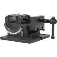 Ej.life - Schraubstock Bohrmaschinen, Schwenkbarer Tischschraubstock mit Winkel Werkstatt Parallelschraubstock Kippbar Maschinenschraubstock von EJ.LIFE