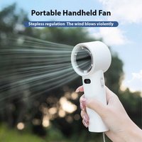 Ej.Life Ultraleichter Handventilator – 100 einstellbare Geschwindigkeiten + LED-Anzeige – wiederaufladbar über USB – für Camping/Zuhause/Büro von EJ.LIFE
