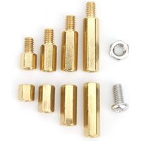 120 stücke M4 Männlich Weiblich Messing Hex Abstandshalter 304 Edelstahl Schraubenmuttern Set Platine Abstandshalter Mutter Motherboard Sortiment Kit von EJ.LIFE