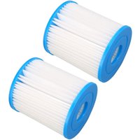 Ej.life - 2er-Pack Pool-Filterkartuschen, Pool-Wasserfilter für Bestway, Größe ia von EJ.LIFE