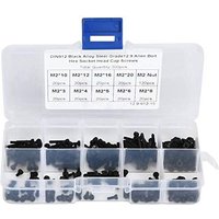 300 stücke M2 x 3-20mm 12,9 Grade Schwarz Innensechskantschraube Bolzen und Mutter Kit Alloy Steel Linsenkopfschraube Schrauben 300 stücke M2 x 3-20mm 12,9 Grade Schwarz Innensechskantschraube Bolzen und Mutter Kit Alloy Steel Linsenkopfschraube Schrauben von EJ.LIFE