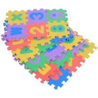 Ej.life - 36 Stücke Puzzlematte, Kinderteppich Spielmatte, Schaumstoffmatte Kinderteppich Zahlen und Alphabet Matte, Eva Foam Mat, Größe jeder Matte von EJ.LIFE