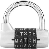 Ej.life - Codeschloss Buchstabenschloss Combination Lock Rundbügelschloss Zahlenschloss Spind,5-stelliger Code Aus Zinklegierung Kombinationsschloss von EJ.LIFE
