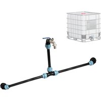 Ej.life - Ellenbogen-IBC-Adapter, Schwanenhals- sshahnanschluss, 60 Mm Einlassdurchmesser, Wird Verwendet, um Den IBC-Tank in Reihe zu Schalten, um von EJ.LIFE