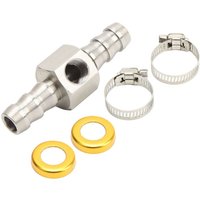 Kraftstoffleitungs-T-Fitting-Adapter, 304 Edelstahl, Manometer-Sensor-Adapter mit Klemme für Getriebe, Kühlmittel, Vergaserleitungen, 3/8 Zoll Kraftstoffleitungs-T-Fitting-Adapter, 304 Edelstahl, Manometer-Sensor-Adapter mit Klemme für Getriebe, Kühlmittel, Vergaserleitungen, 3/8 Zoll von EJ.LIFE