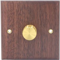 Ej.life - Licht Dimmer Schalter Tischlampen Stehleuchten Messingknopf Schwarz Walnussholz Reparaturwerkzeuge mit Messingknopf Schwarz für von EJ.LIFE