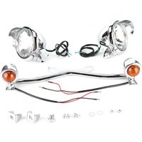 Ej.life - Nebelscheinwerfer Blinkeranzeige Nebelscheinwerferhalterung Motorradzubehör LED-Blinker Motorradblinker Passend für Shadow vt 750 1100 vtx von EJ.LIFE