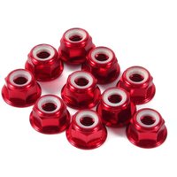 Sechskant-Selbstverriegelungsmuttern, 10 Stück, M5-Mutter, CNC-Aluminium, Flansch, Nylon, selbstsichernde Metallmuttern, dunkelrot Sechskant-Selbstverriegelungsmuttern, 10 Stück, M5-Mutter, CNC-Aluminium, Flansch, Nylon, selbstsichernde Metallmuttern, dunkelrot von EJ.LIFE