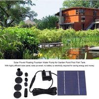 Ej.life - Solarpumpe für Brunnen, Solarpumpe für den Garten, 1,2 w, 200 l/h, Solar-Wasserpumpe für Teich, Schwimmbad, Tauchpumpe für den Außenbereich von EJ.LIFE