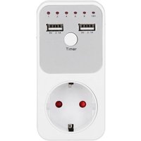 Intelligente digitale Countdown-Timer-Steckdose 180260V 13A USB mit 2 USB-Anschlüssen, 1-10 Stunden Energiesparmodus für Computer, Handy-Ladegerät Intelligente digitale Countdown-Timer-Steckdose 180260V 13A USB mit 2 USB-Anschlüssen, 1-10 Stunden Energiesparmodus für Computer, Handy-Ladegerät von EJ.LIFE