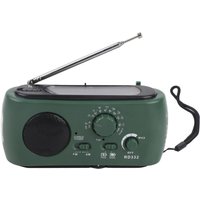 Solarbetriebenes AM/FM-Radio mit Handkurbel, Notfall-Handyladegerät und LED-Taschenlampe Solarbetriebenes AM/FM-Radio mit Handkurbel, Notfall-Handyladegerät und LED-Taschenlampe von EJ.LIFE