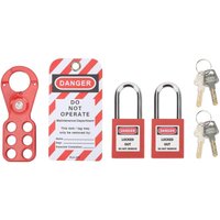 Ej.life - Sonew Elektrisches Lockout Tagout Kit, Lockout Tagout Schlösser Set, Sicherheitsvorhängeschlösser, mit Sicherheitsbügel Vorhängeschloss, von EJ.LIFE