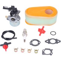 Ej.life - Vergaser-Ersatzsatz mit Kraftstofffilter-Zündkerze für Rasenmäher 875 Exi 190 cc von EJ.LIFE