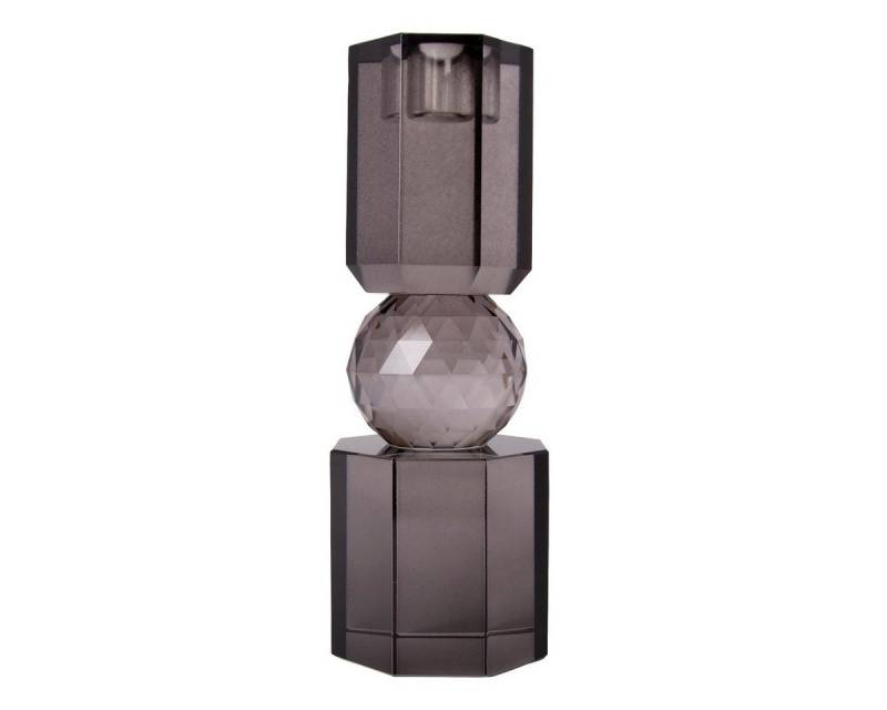 EJA International Kerzenhalter Kristallhalter - Rauchgrau, 19x7x7 von EJA International