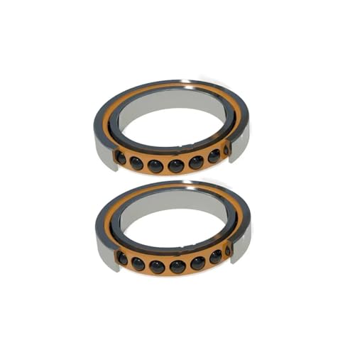 1 Paar 7202 7202C P4 HQ1 DB 15X35X11 Schrägkugellager Hochgeschwindigkeits-Spindellager ABEC-7 SI3N4 Keramikkugel von EJOVVFIP