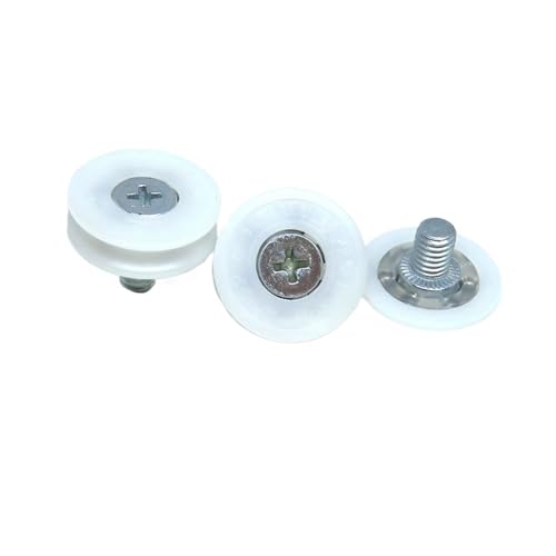 10 Stück Außendurchmesser 22 mm POM U-Nut-Drahtführung und Kühlschrank-Schubladenrolle 22 x 7 x M6 DU22 C6L8W7M6 Schubladen-Rundschienenrad DR19 DR22 DR30(DR19-C3L8W6M6) von EJOVVFIP