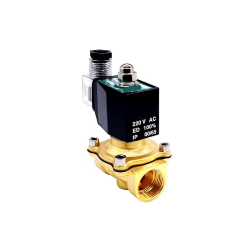 1PCS 2-Wege-LPG-Messing-Gasmagnetventil 3/4 220VAC DN20 elektrisch 24V normalerweise geschlossen 150 Grad(BSP_240VAC) von EJOVVFIP
