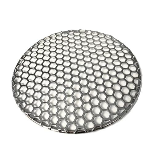 10-40 cm Durchmesser Edelstahl 304 Lebensmittelqualität Runder BBQ Holzkohlerost Grillgrill mit Zellenlöchern Gitternetz(40CM Diameter) von EJPPDHCO