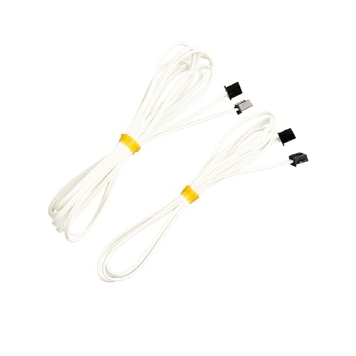 2 teile/los 3D Drucker Teile XH2.54 2PIN Verbindung Linie Weiß Hohe Temperatur Beständig Flexible Draht 1M 2meter(2M 2PCS) von EJPPDHCO