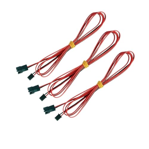 3D-Druckerteile Lüfter-Verlängerungskabel 2-polig XH2.54 Verbindungsleitung Verlängerungskabel Buchse auf Stecker 1M 2 Meter(XH 1M cable 3pcs) von EJPPDHCO