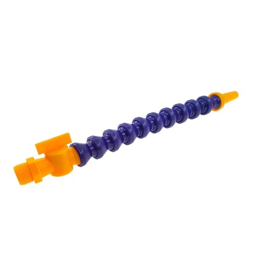400 mm 1/4 3/8 1/2 Flexibler Wasser-Öl-Kühlmittelschlauch mit flacher Kunststoffdüse, runder Düse for CNC-Fräsdrehmaschinen-Kühlrohr(1 2 Round 3Pc) von EJPPDHCO