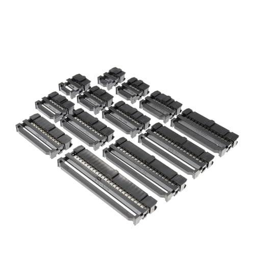 EJPPDHCO 10PCS 2,54 MM Pitch 6 Position 8 10 12 14 16 18 20 24 26 30 34 40 pin Weibliche IDC Buchse IDC Stecker Flachbandkabel (Color : FC-22P) von EJPPDHCO