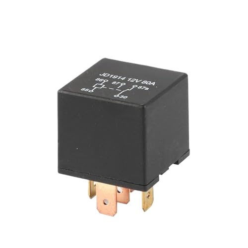 Kfz-Relais JD1914 80A/40A 12V/24V 4 Fuß 5 Fuß Kupfer Kleines wasserdichtes Relais Beleuchtungssteuerung(5Pin 80A 12V) von EJPPDHCO