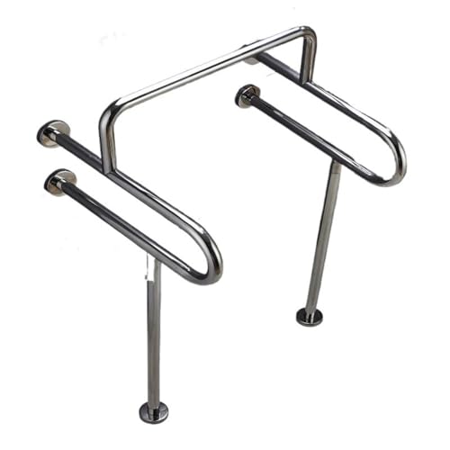 EJUOYO Griffstangen für das Bad Badezimmer-Handlauf, Krankenhaus-Toiletten-Toiletten-Handlauf, Sicherheits-Duschstange für ältere Menschen am Bett, Sicherheits-Toilettensitz Haushaltswaren(Black) von EJUOYO