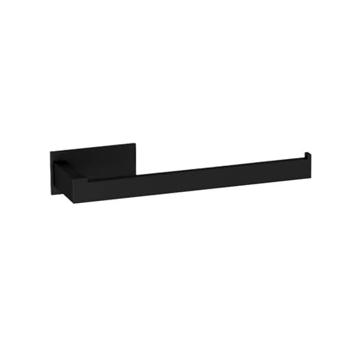 EJUOYO Griffstangen für das Bad Badezimmer-Set selbstklebend, Bademantelhaken, Handtuchhalter, Handtuchstange, Papierhalter, Zubehör-Set ohne Nägel Haushaltswaren(Black Towel Ring) von EJUOYO
