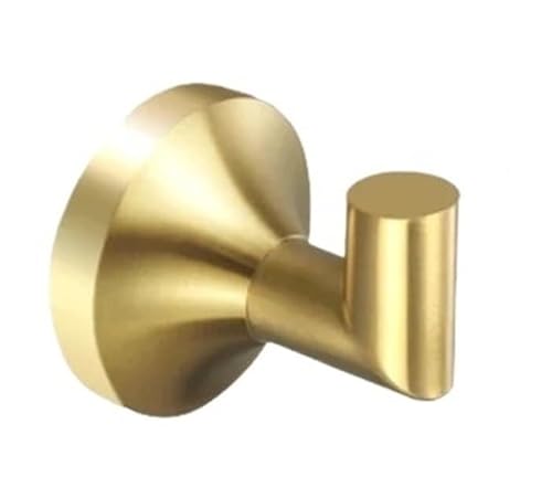 EJUOYO Griffstangen für das Bad Badezimmer Wandmontage Handtuchhalter Papierhalter und Haken Edelstahl Bad Rack Kleiderständer Hardw Haushaltswaren(Gold Robe Hook) von EJUOYO