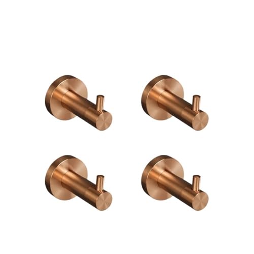 EJUOYO Griffstangen für das Bad Badezimmer-Wandmontage-Set – Toilettenpapierhalter, Handtuchhalter, Seifenspender, Bademantelhaken Haushaltswaren(4 PCS Robe Hook) von EJUOYO