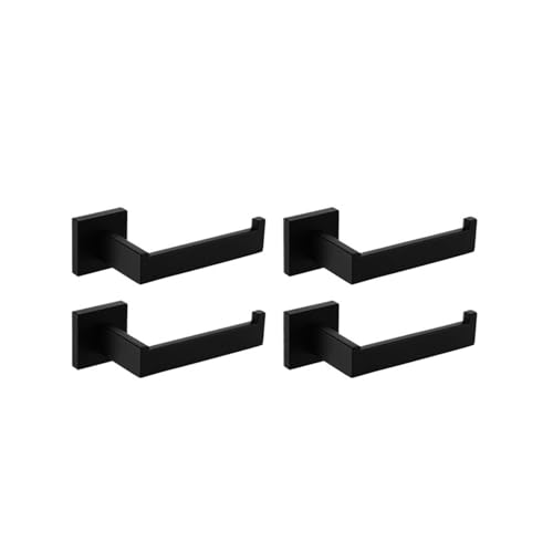 EJUOYO Griffstangen für das Bad Badezimmer-Zubehör-Set mit Wandregal Toilettenpapierhalter Bademantelhaken Handtuchhalter Bar Rack Ring Haushaltswaren(4 PCS Paper Holder A) von EJUOYO