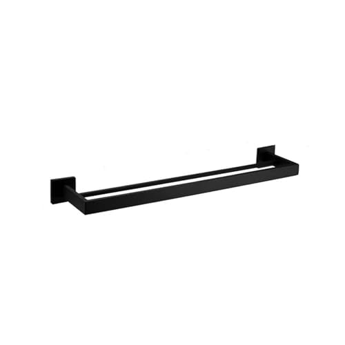 EJUOYO Griffstangen für das Bad Badezimmer-Zubehör-Set mit Wandregal Toilettenpapierhalter Bademantelhaken Handtuchhalter Bar Rack Ring Haushaltswaren(Double Towel Bar) von EJUOYO