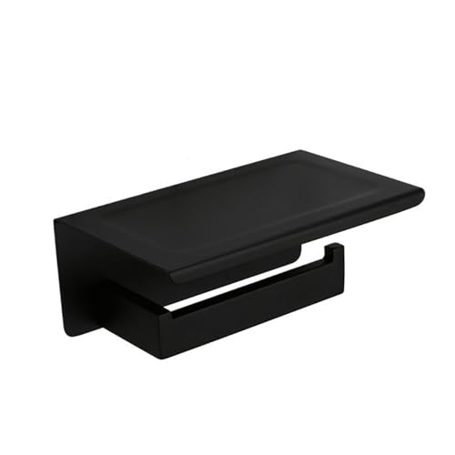 EJUOYO Griffstangen für das Bad Badezimmer-Zubehör-Set mit Wandregal Toilettenpapierhalter Bademantelhaken Handtuchhalter Bar Rack Ring Haushaltswaren(Paper Holder C) von EJUOYO