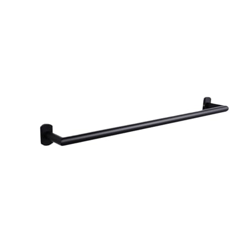EJUOYO Griffstangen für das Bad Badezimmer-Zubehör-Sets Schwarzer Bademantelhaken Handtuchhalter Bar Rack Bar Regal Seidenpapierhalter Zahnbürstenhalter Haushaltswaren(Single Pipe) von EJUOYO