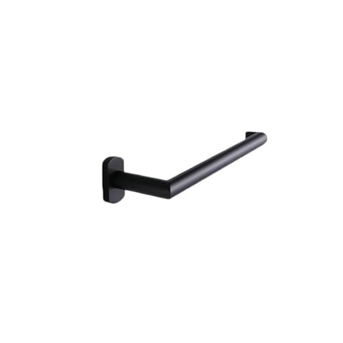 EJUOYO Griffstangen für das Bad Badezimmer-Zubehör-Sets Schwarzer Bademantelhaken Handtuchhalter Bar Rack Bar Regal Seidenpapierhalter Zahnbürstenhalter Haushaltswaren(Towel Holder) von EJUOYO