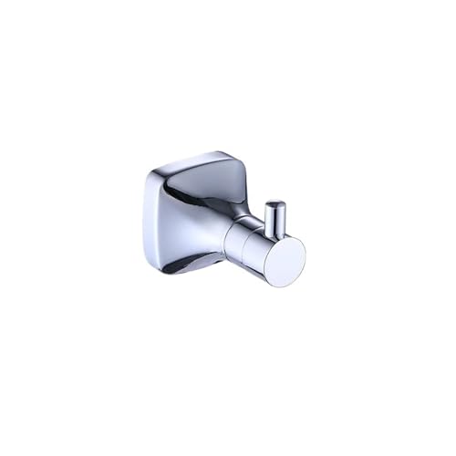 EJUOYO Griffstangen für das Bad Chrom Badezimmer Zubehör Set Wand Montiert Handtuch Halter Toilettenpapier Halter Robe Haken Hardware Set Haushaltswaren(Robe Hook) von EJUOYO