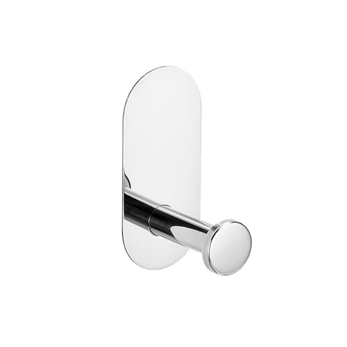 EJUOYO Griffstangen für das Bad Kein Bohren Edelstahl Handtuch Bar Papier Halter Selbst-Adhesive Handtuch Ring Robe Badezimmer Zubehör Set Haushaltswaren(Sliver Hook) von EJUOYO