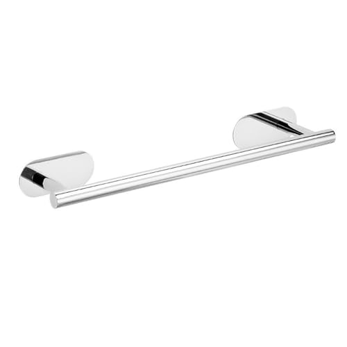 EJUOYO Griffstangen für das Bad Kein Bohren Edelstahl Handtuch Bar Papier Halter Selbst-Adhesive Handtuch Ring Robe Badezimmer Zubehör Set Haushaltswaren(Sliver Towel Bar) von EJUOYO