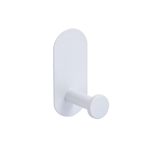 EJUOYO Griffstangen für das Bad Kein Bohren Edelstahl Handtuch Bar Papier Halter Selbst-Adhesive Handtuch Ring Robe Badezimmer Zubehör Set Haushaltswaren(White Hook) von EJUOYO