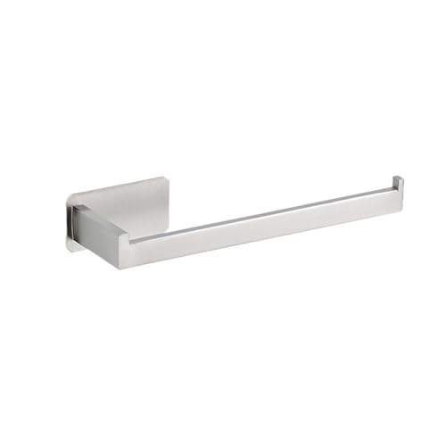 EJUOYO Griffstangen für das Bad Selbstklebende Silberne Badezimmer-Hardware-Zubehör-Set Toilettenpapierhalter Handtuchhalter Haken Badezimmer-Zubehör Haushaltswaren(Silver Holder L) von EJUOYO