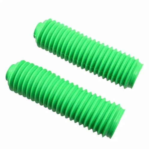 EJUOYO Motorrad Gabel 35mm Gabel Gummi Boot Universal Motorräder Grün Staub Jacke Abdeckung Custom Motorrad Gabelschutz von EJUOYO
