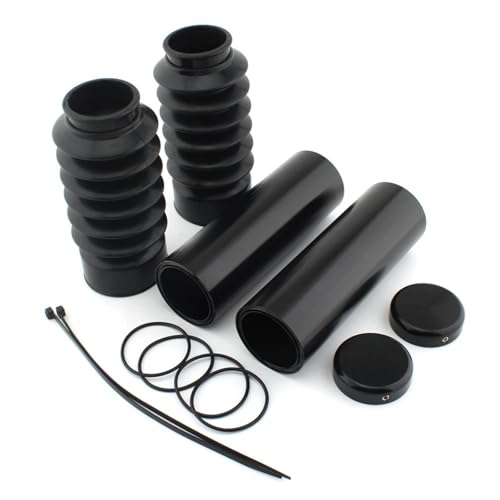 EJUOYO Motorrad Gabel Fit Für Harley Davidson Dyna 06-17 Gabel Abdeckung Motorrad Protector Gamaschen Boot Schock Staub Motorrad Gabelschutz von EJUOYO