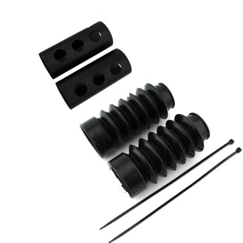 EJUOYO Motorrad Gabel Fit Für Triumph Bonneville Bobber Thruxton Bonneville Speedmaster 2021-2025Motorcycle Gabel Stoßdämpfer Staub Motorrad Gabelschutz(A with Holes) von EJUOYO