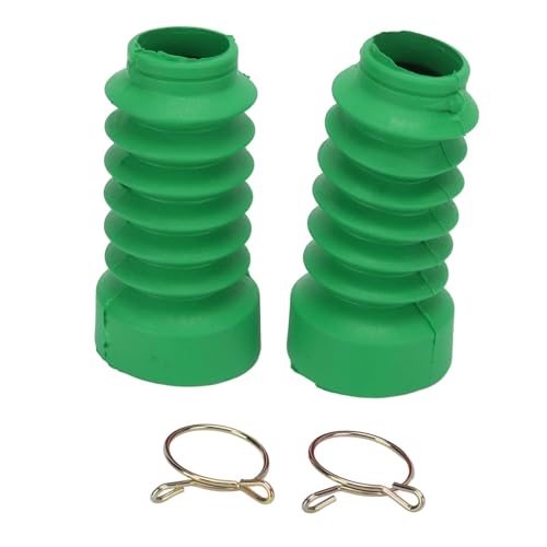 EJUOYO Motorrad Gabel Gabel Gamasche wasserdichte Gummi Staub Abdeckung Anti Rissbildung Fit Für Motorrad Motorrad Gabelschutz(Green) von EJUOYO
