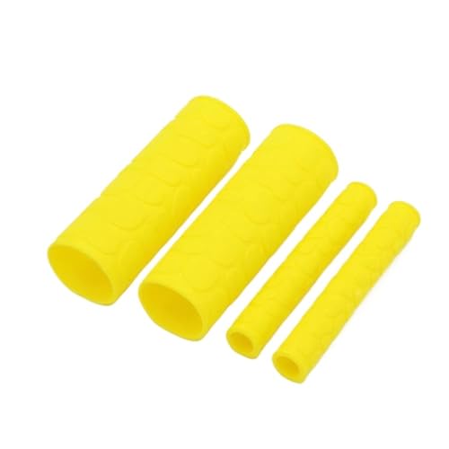 EJUOYO Motorrad Gabel Universal Motorrad Lenker Grip Bremse Kupplungen Hebel Abdeckung Protector Bar Brems Griff Silikon Hülse Motorrad Gabelschutz(Yellow) von EJUOYO